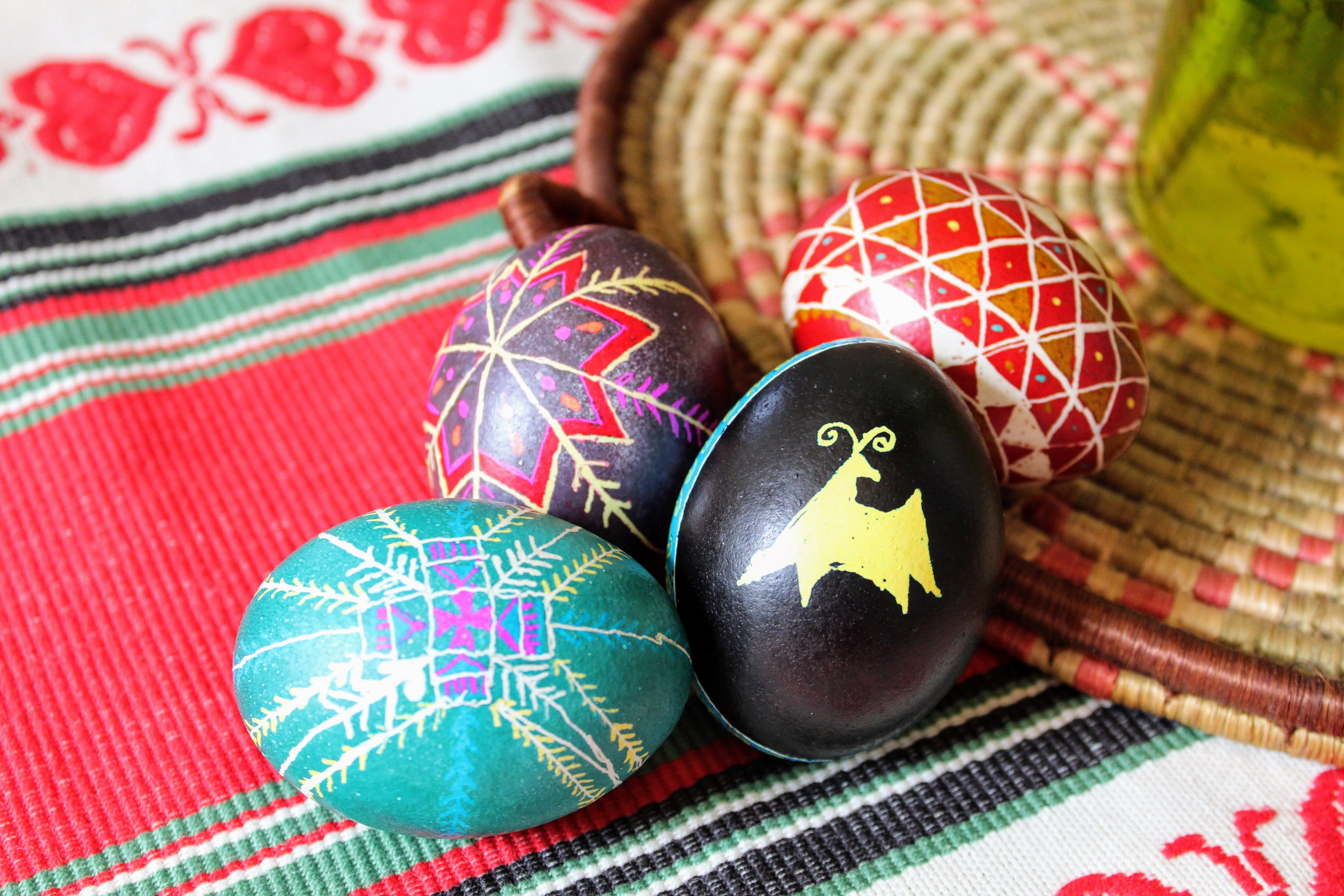 An Afternoon Making Ukrainian Easter Eggs